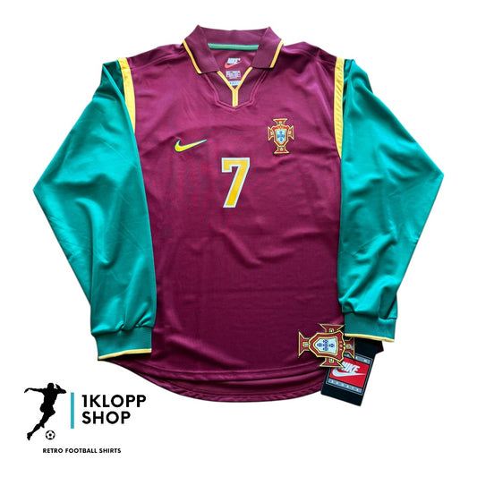 Portugal 1998/00 Player Issue Home BNWT 'Figo 7' (S)