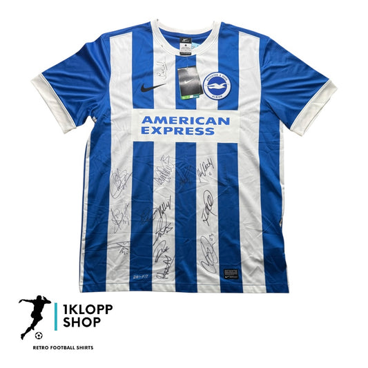 Brighton and Hove Albion 2014/16 Home Signed BNWT (L)