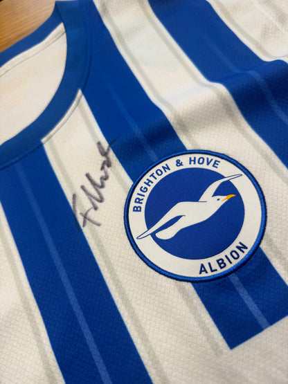 Brighton and Hove Albion 2024/25 Home Signed (Fabian Hurzeler) (XL)